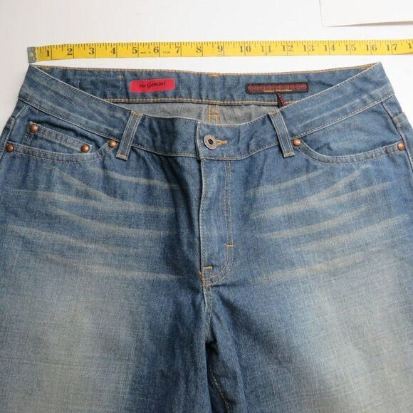 Adriano Goldschmied AG The Gemini Straight Jeans Women's Size 32 USA Denim Dark - Picture 8 of 15